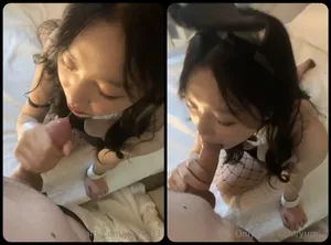 Thỏ con dâm dục thích mút cặc to